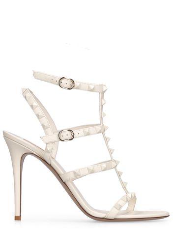 Sandali Rockstud In Pelle 105mm