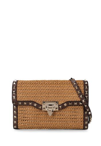 Borsa Piccola Rockstud Effetto Rafia