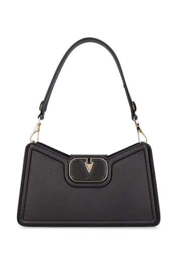 Borsa V Logo In Pelle