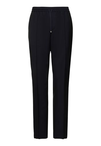 Pantaloni Jogger In Lana E Mohair