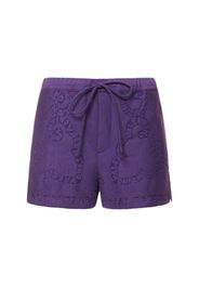 Shorts In Guipure Di Cotone