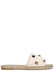 Espadrilles Roman Stud In Pelle 20mm