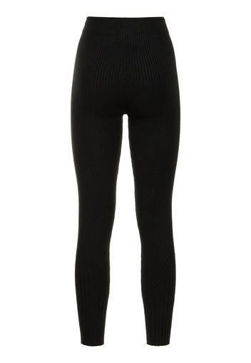 Leggings Sci Mocado In Maglia A Costine