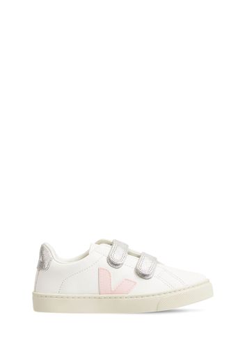 Sneakers In Pelle Senza Cromo