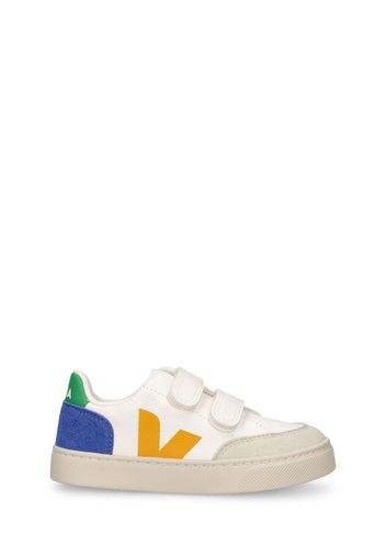 Sneakers V-12 In Pelle Senza Cromo