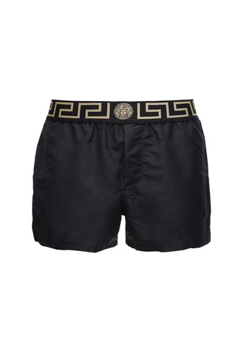 Shorts Mare In Nylon Con Logo