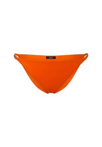 Slip Bikini Con Logo In Metallo