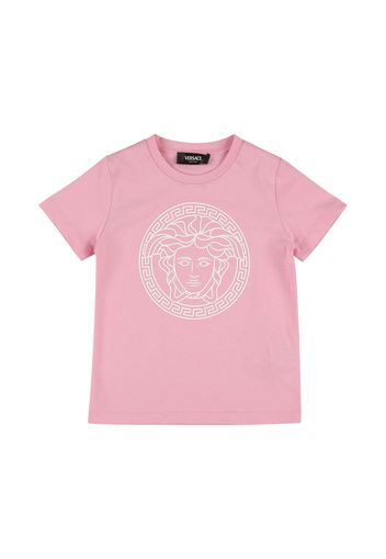 T-shirt In Jersey Di Cotone Con Logo