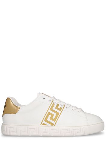 Sneakers In Similpelle Con Logo