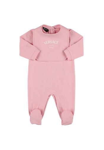 Cotton Jersey Romper & Bib