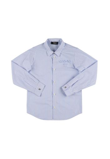 Embroidered Logo Cotton Poplin Shirt