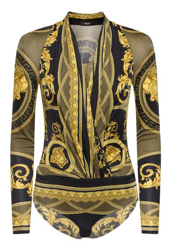 Baroque Print Jersey Bodysuit