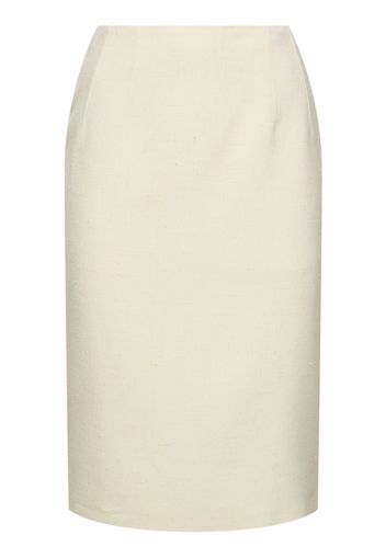 Viscose & Silk Midi Skirt