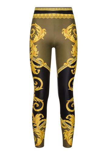 Baroque Print Lycra Leggings