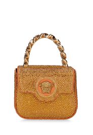 Borsa Mini In Raso Con Strass