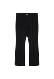 Pantaloni In Cotone Stretch Con Fibbia Logo