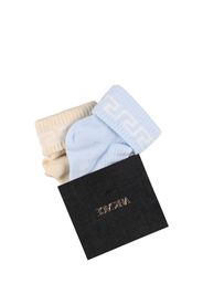 Set Of 2 Cotton Knit Socks