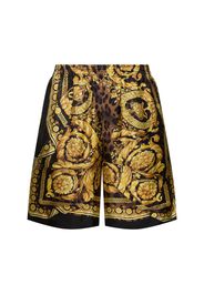 Shorts Wild Barocco In Seta Stampata