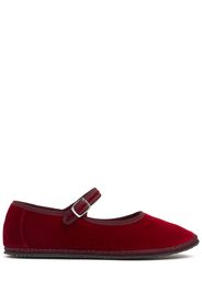 Scarpe Mary Jane Cherry In Velluto 10mm