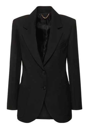 Blazer In Misto Lana / Tasca Applicata