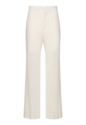 Straight Viscose Blend Pants