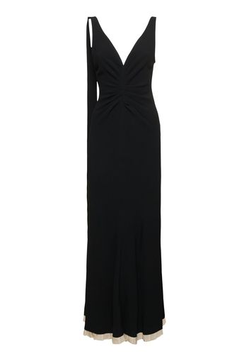 Fluid Viscose Blend Gown