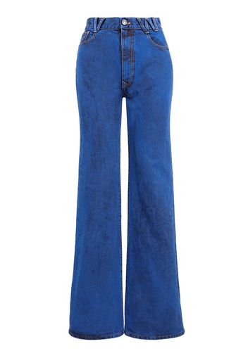 Jeans Larghi Vita Alta Ray In Denim