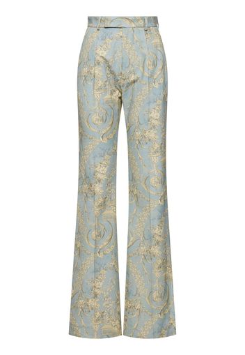 Pantaloni Svasati Ray In Cotone Jacquard