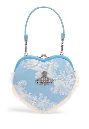 Borsa Belle Heart Frame In Cotone