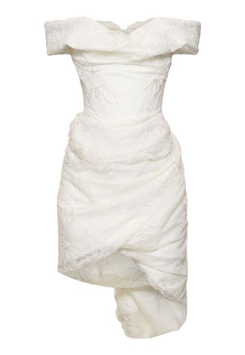 Nova Cora Lace Bridal Mini Dress