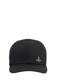 Cappello Baseball In Cotone Con Logo Ricamato