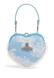 Borsa Belle Heart Frame In Cotone