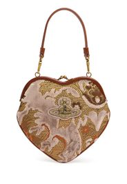 Borsa Belle Heart Frame In Velluto