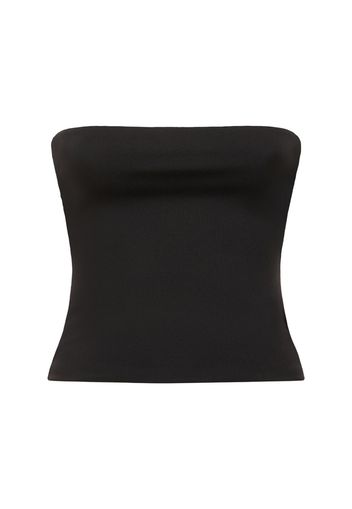 Strapless Opaque Stretch Jersey Top