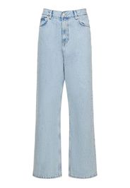 Jeans Vita Bassa In Denim Di Cotone