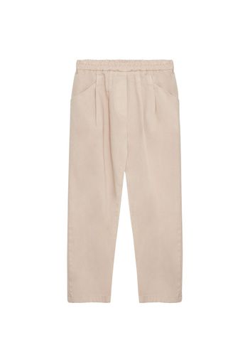 Pantaloni In Gabardina Di Misto Cotone Organico