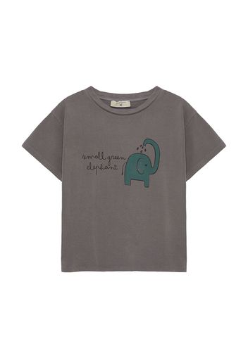 T-shirt In Misto Cotone Organico Stampato