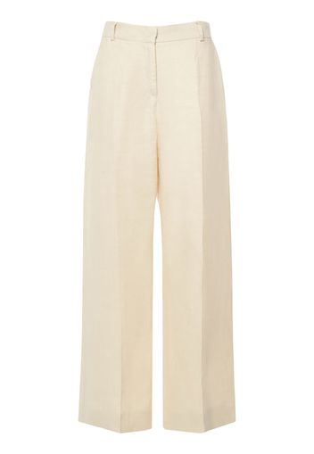 Malizia Linen Canvas Wide Pants