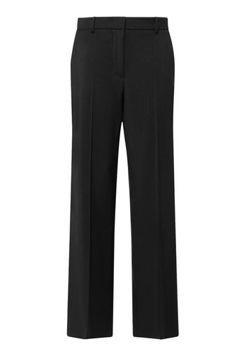 Pantaloni Larghi Visivo In Lana Stretch