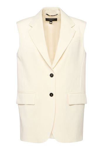 Gilet Donna In Lana Stretch Con Bottoni