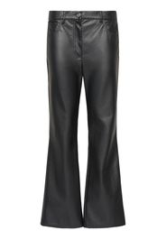 Califfo Faux Leather Straight Pants