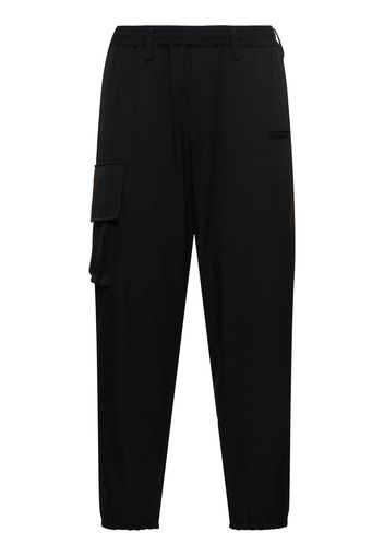 Pantaloni Cargo Z-rib In Lana