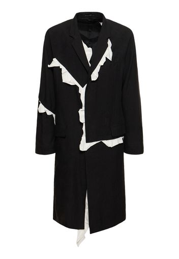 I-frill Safety Pin Linen Blazer