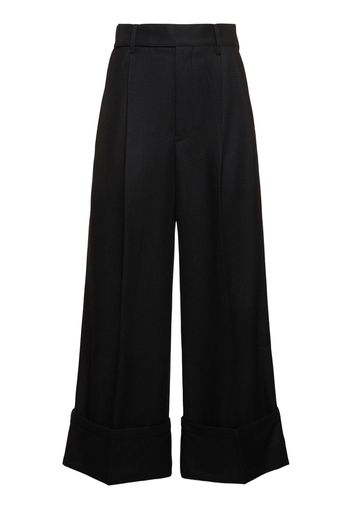 Pantaloni Sartoriali Baggy In Lana