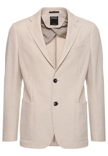 Blazer In Jersey Di Cotone