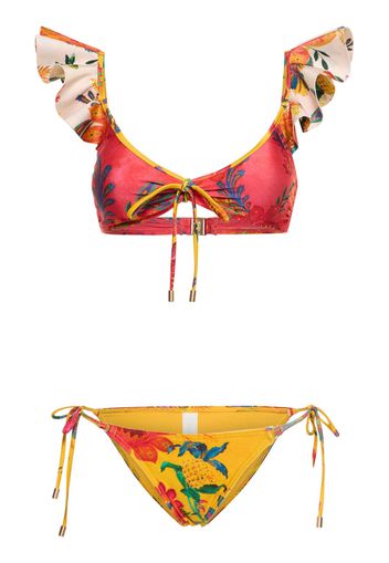 Set Bikini Ginger Con Ruches