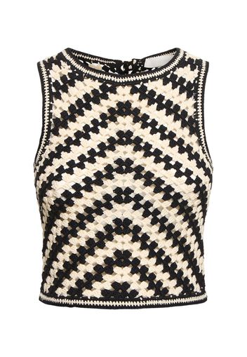 Top Halliday In Crochet Realizzato A Mano