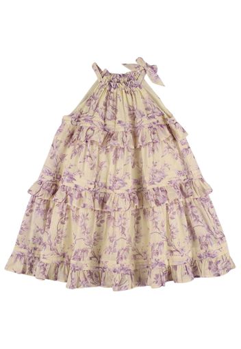 Floral Print Cotton Muslin Dress