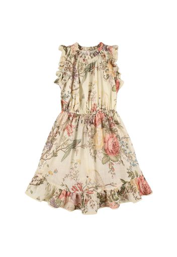 Floral Print Cotton Muslin Dress