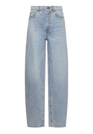 Jeans Barrel Fit Oversize Natura In Cotone